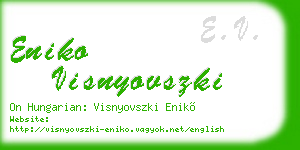 eniko visnyovszki business card